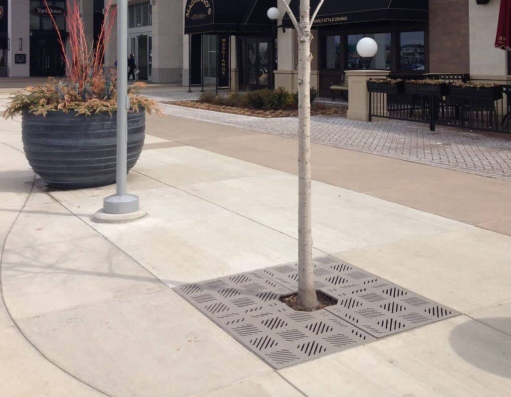 Tweed tree grate at Springfield Town Center - Springfield, VA